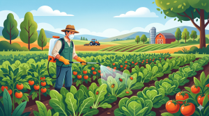 Ilustrasi Penyemprotan Pestisida